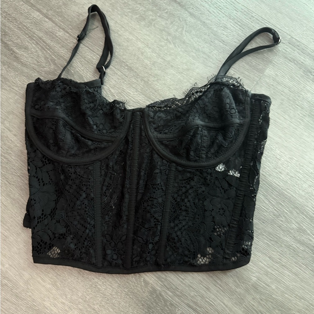 Altar'd State Black Lace Bralette